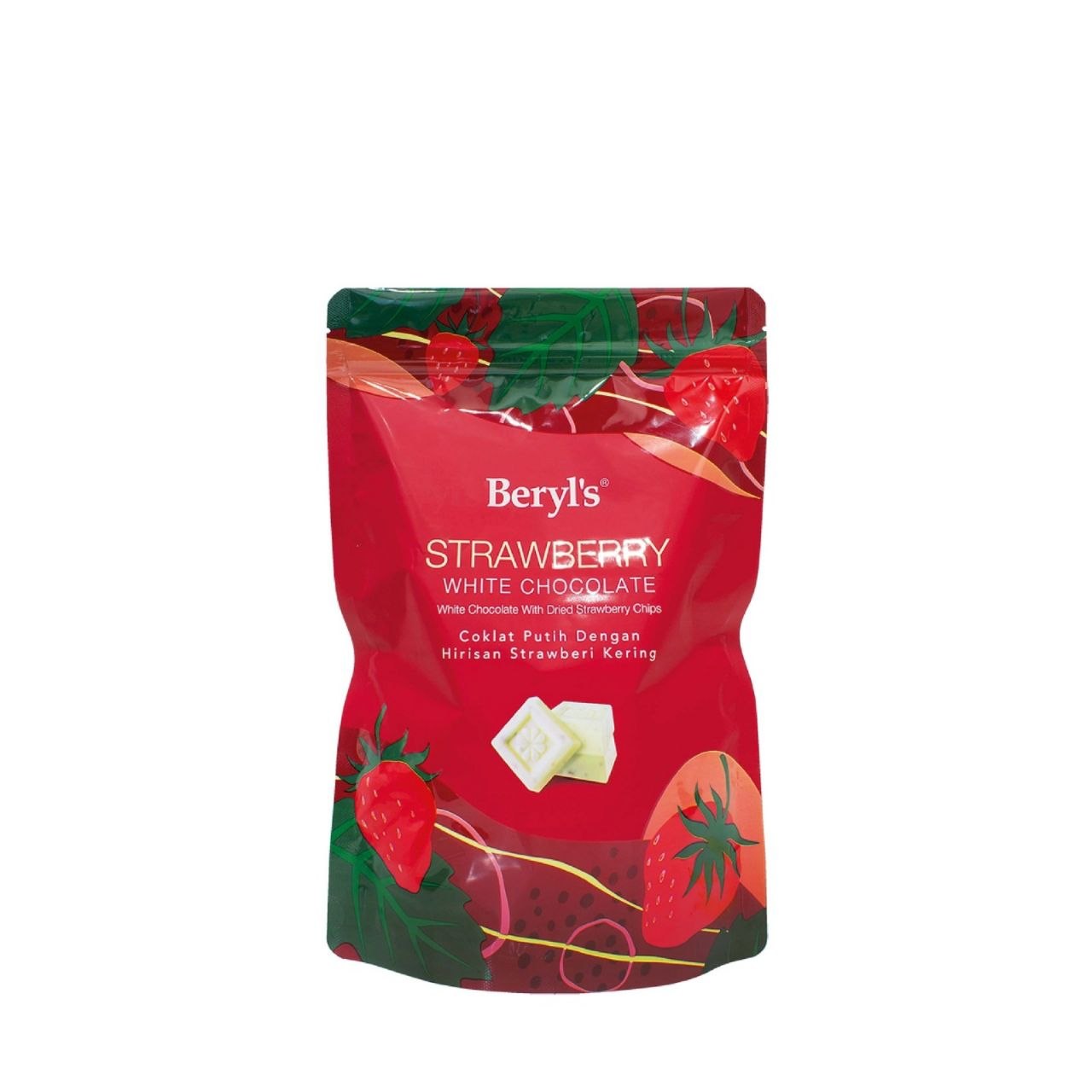 White Chocolate With Dried Strawberry Chips